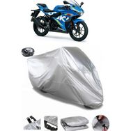 Coverplus Suzuki GSX-R 125 Gri Arka Çanta Uyumlu Su Geçirmez Motosiklet Brandası