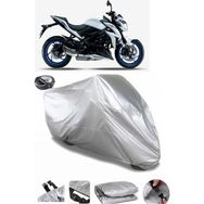Coverplus Suzuki GSX-S 1000 Gri Arka Çanta Uyumlu Su Geçirmez Motosiklet Brandası