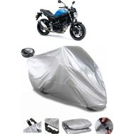 Coverplus Suzuki SV650S Gri Arka Çanta Uyumlu Su Geçirmez Motosiklet Brandası
