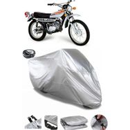 Coverplus Suzuki TS 185 Gri Arka Çanta Uyumlu Su Geçirmez Motosiklet Brandası