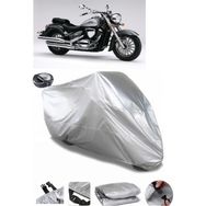 Coverplus Suzuki VL 800 Intruder Gri Arka Çanta Uyumlu Su Geçirmez Motosiklet Brandası