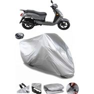 Coverplus SYM Fiddle II 50 Gri Arka Çanta Uyumlu Su Geçirmez Motosiklet Brandası