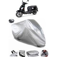 Coverplus Sym Fiddle III Arka Çanta Uyumlu Su Geçirmez Gri Motosiklet Brandası