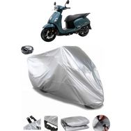 Coverplus Sym Fiddle IV 125 Arka Çanta Uyumlu Su Geçirmez Gri Motosiklet Brandası