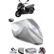 Coverplus Sym Jet 14 200L Arka Çanta Uyumlu Su Geçirmez Gri Motosiklet Brandası