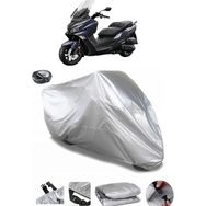 Coverplus Sym Joymax 250L Arka Çanta Uyumlu Su Geçirmez Gri Motosiklet Brandası