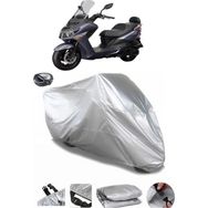 Coverplus Sym Joyride S 200L ABS Arka Çanta Uyumlu Su Geçirmez Gri Motosiklet Brandası