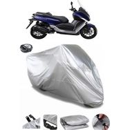 Coverplus Sym Maxi 400L Arka Çanta Uyumlu Su Geçirmez Gri Motosiklet Brandası