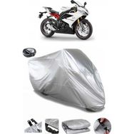 Coverplus Triumph Daytona 765 Arka Çanta Uyumlu Su Geçirmez Gri Motosiklet Brandası