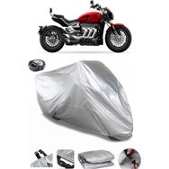 Coverplus Triumph Rocket 3 GT Arka Çanta Uyumlu Su Geçirmez Gri Motosiklet Brandası