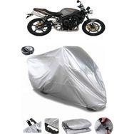 Coverplus Triumph Street Triple Arka Çanta Uyumlu Su Geçirmez Gri Motosiklet Brandası