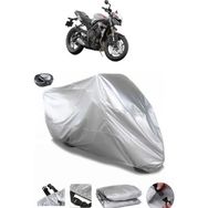 Coverplus Triumph Street Triple S Arka Çanta Uyumlu Su Geçirmez Gri Motosiklet Brandası