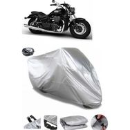 Coverplus Triumph Thunderbird Arka Çanta Uyumlu Su Geçirmez Gri Motosiklet Brandası
