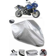 Coverplus Triumph Tiger 1050 Arka Çanta Uyumlu Su Geçirmez Gri Motosiklet Brandası