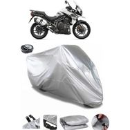 Coverplus Triumph Tiger 1200 XRX Arka Çanta Uyumlu Su Geçirmez Gri Motosiklet Brandası