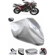 Coverplus Triumph Tiger 800 Arka Çanta Uyumlu Su Geçirmez Gri Motosiklet Brandası