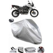 Coverplus Triumph Tiger 800 XCX Arka Çanta Uyumlu Su Geçirmez Gri Motosiklet Brandası