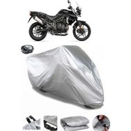 Coverplus Triumph Tiger 800 XR Arka Çanta Uyumlu Su Geçirmez Gri Motosiklet Brandası