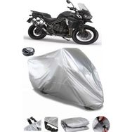 Coverplus Triumph Tiger Explorer XC Arka Çanta Uyumlu Su Geçirmez Gri Motosiklet Brandası