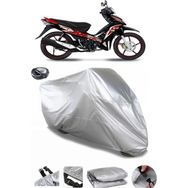 Coverplus TVS Neo X3I Arka Çanta Uyumlu Su Geçirmez Gri Motosiklet Brandası