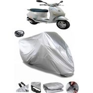 Coverplus Vespa ET 4 Arka Çanta Uyumlu Su Geçirmez Gri Motosiklet Brandası