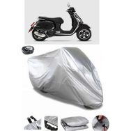 Coverplus Vespa GTS 125 ABS Arka Çanta Uyumlu Su Geçirmez Gri Motosiklet Brandası