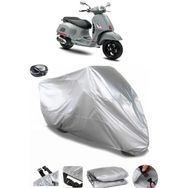 Coverplus Vespa GTS 300 Super Sport S Arka Çanta Uyumlu Su Geçirmez Gri Motosiklet Brandası