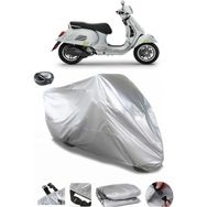 Coverplus Vespa GTS 300 Supertech Arka Çanta Uyumlu Su Geçirmez Gri Motosiklet Brandası