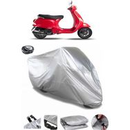 Coverplus Vespa LX 125 Arka Çanta Uyumlu Su Geçirmez Gri Motosiklet Brandası