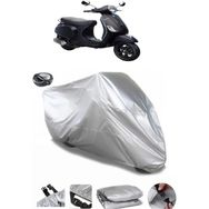 Coverplus Vespa LX 150 Arka Çanta Uyumlu Su Geçirmez Gri Motosiklet Brandası