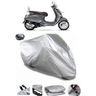 Coverplus Vespa Primavera 150 Touring Arka Çanta Uyumlu Su Geçirmez Gri Motosiklet Brandası