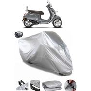 Coverplus Vespa Primavera 50 Touring Arka Çanta Uyumlu Su Geçirmez Gri Motosiklet Brandası
