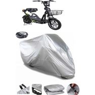 Coverplus Volta VSM Arka Çanta Uyumlu Su Geçirmez Gri Motosiklet Brandası