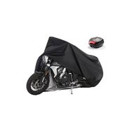 Coverplus Yamaha D2TT 600 E Arka Çanta Uyumlu Siyah Motosiklet Brandası