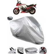 Coverplus Yamaha FJ 1200 Arka Çanta Uyumlu Su Geçirmez Gri Motosiklet Brandası