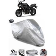 Coverplus Yamaha FZ6 Fazer S2 ABS Arka Çanta Uyumlu Su Geçirmez Gri Motosiklet Brandası