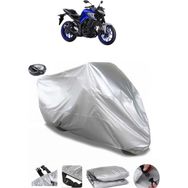 Coverplus Yamaha MT-03 Arka Çanta Uyumlu Su Geçirmez Gri Motosiklet Brandası