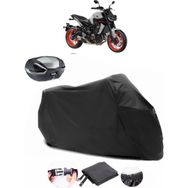 Coverplus Yamaha MT-09 Arka Çanta Uyumlu Lüx Premium Kalite Siyah Motosiklet Branda