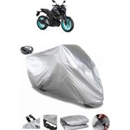 Coverplus Yamaha MT-125 Arka Çanta Uyumlu Su Geçirmez Gri Motosiklet Brandası