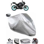 Coverplus Yamaha MT-25 Abs Arka Çanta Uyumlu Su Geçirmez Gri Motosiklet Brandası
