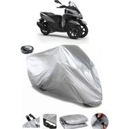 Coverplus Yamaha Tricity 300 Arka Çanta Uyumlu Su Geçirmez Gri Motosiklet Brandası
