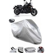 Coverplus Yamaha Vmax Arka Çanta Uyumlu Su Geçirmez Gri Motosiklet Brandası
