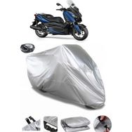 Coverplus Yamaha X-Max 125 Iron Max ABS Arka Çanta Uyumlu Su Geçirmez Gri Motosiklet Brandası