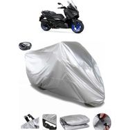 Coverplus Yamaha X-Max 250 ABS Arka Çanta Uyumlu Su Geçirmez Gri Motosiklet Brandası