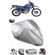 Coverplus Yamaha XT 600 Arka Çanta Uyumlu Su Geçirmez Gri Motosiklet Brandası