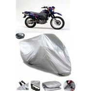 Coverplus Yamaha XT 600 E Arka Çanta Uyumlu Su Geçirmez Gri Motosiklet Brandası
