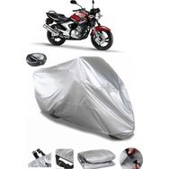 Coverplus Yamaha YBR 250 Arka Çanta Uyumlu Su Geçirmez Gri Motosiklet Brandası