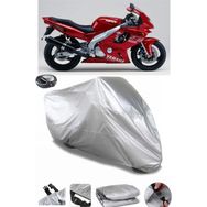 Coverplus Yamaha YZF 600 R Thundercat Arka Çanta Uyumlu Su Geçirmez Gri Motosiklet Brandası
