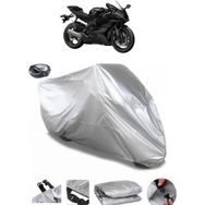 Coverplus Yamaha YZF R6S Arka Çanta Uyumlu Su Geçirmez Gri Motosiklet Brandası