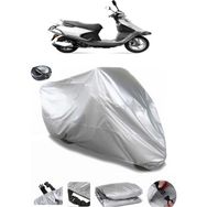 Coverplus Yuki Active 125 Arka Çanta Uyumlu Su Geçirmez Gri Motosiklet Brandası